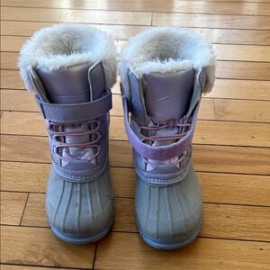 Stride Rite Lilac and Gray Kids' Boots